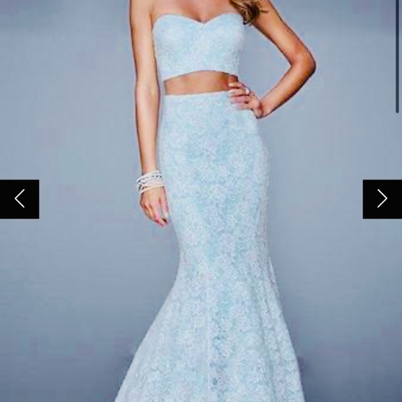 La Femme two piece lace dress - Picture 1 of 2